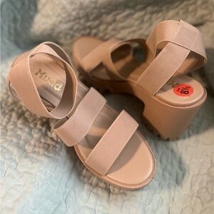 MUDD brand high heel sandals.